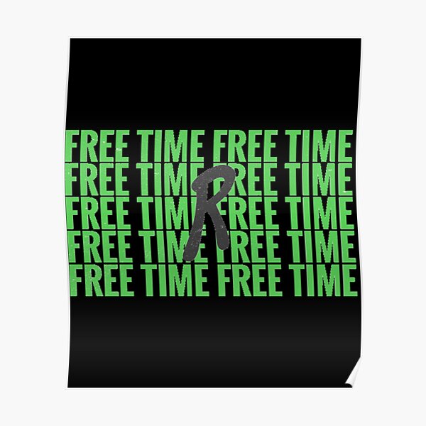 free time ruel lyrics   Poster RB1608 product Offical ruel Merch