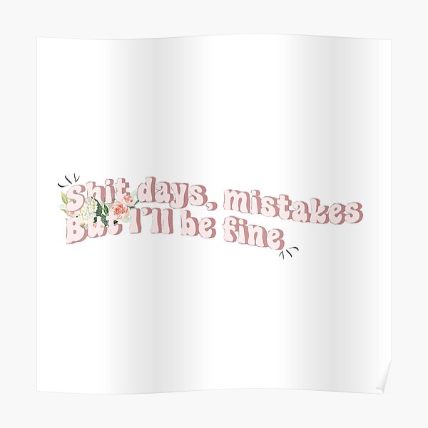 Ruel - Shit days, Mistakes But I’ll be fine - Painkiller  Poster RB1608 product Offical ruel Merch