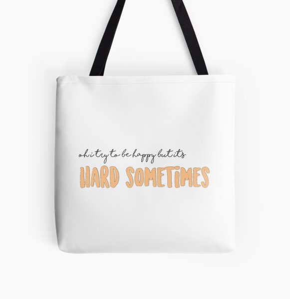 ruel hard sometimes sticker All Over Print Tote Bag RB1608 product Offical ruel Merch