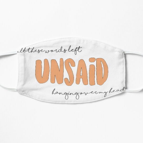 ruel unsaid design Flat Mask RB1608 product Offical ruel Merch